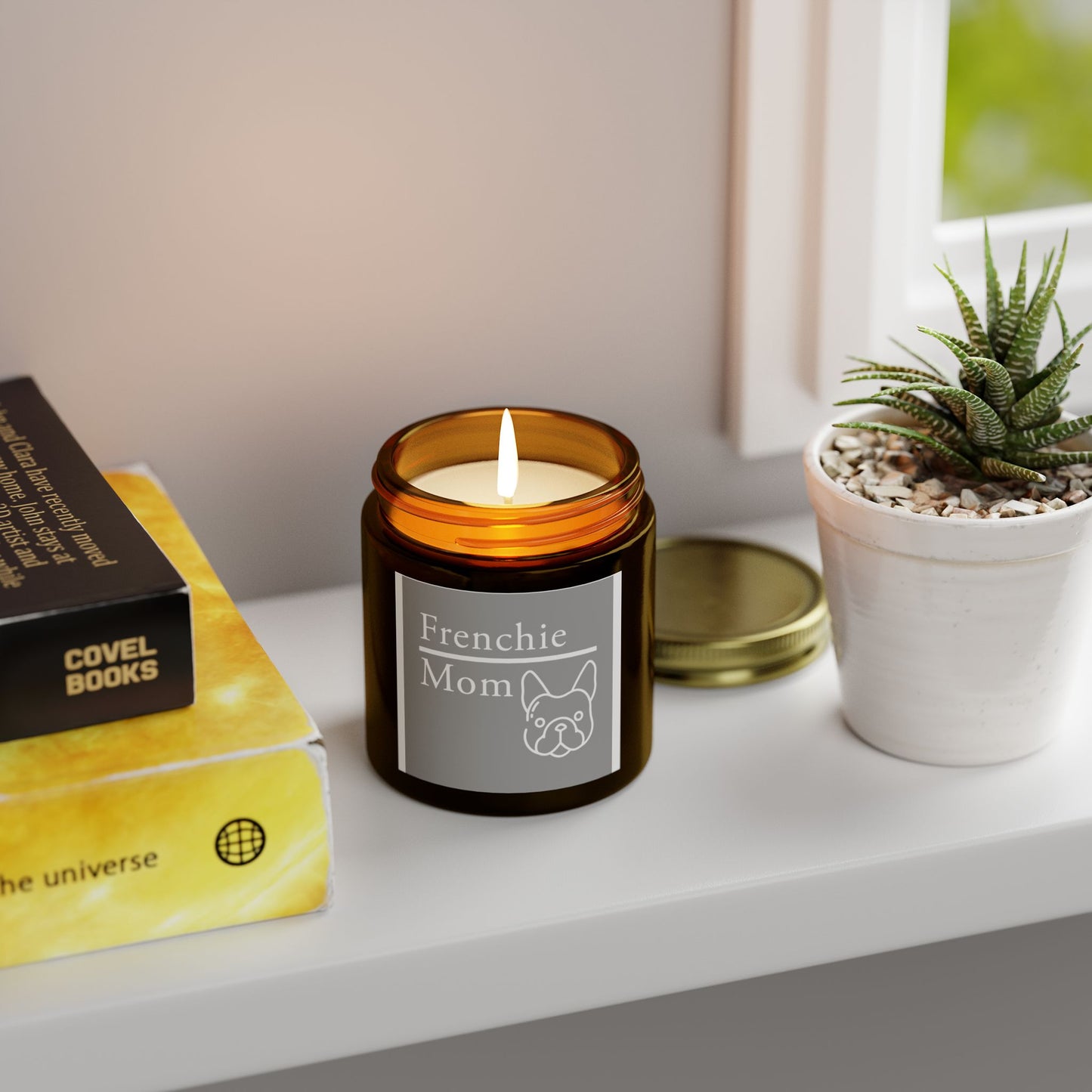 Frenchie Mom Scented Candles - Cozy Gift for Dog Lovers, Pet Parent Candle, Relaxing Home Decor, Aromatherapy for Any Occasion