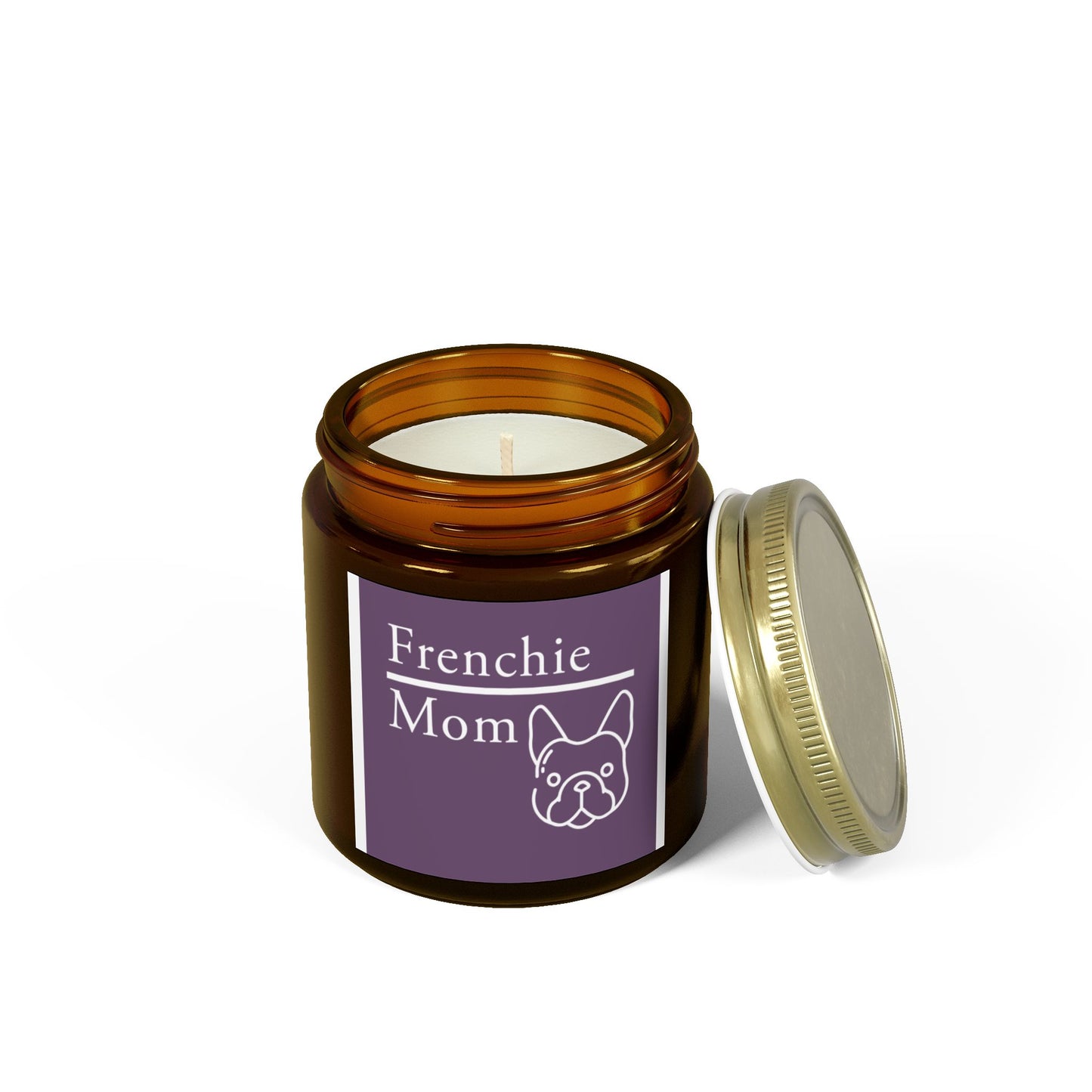 Frenchie Mom Scented Candle Set - Cozy Home Decor, Gift for Dog Lovers, Relaxation Candle, Unique Dog Owner Gift, Pet-Themed Decor