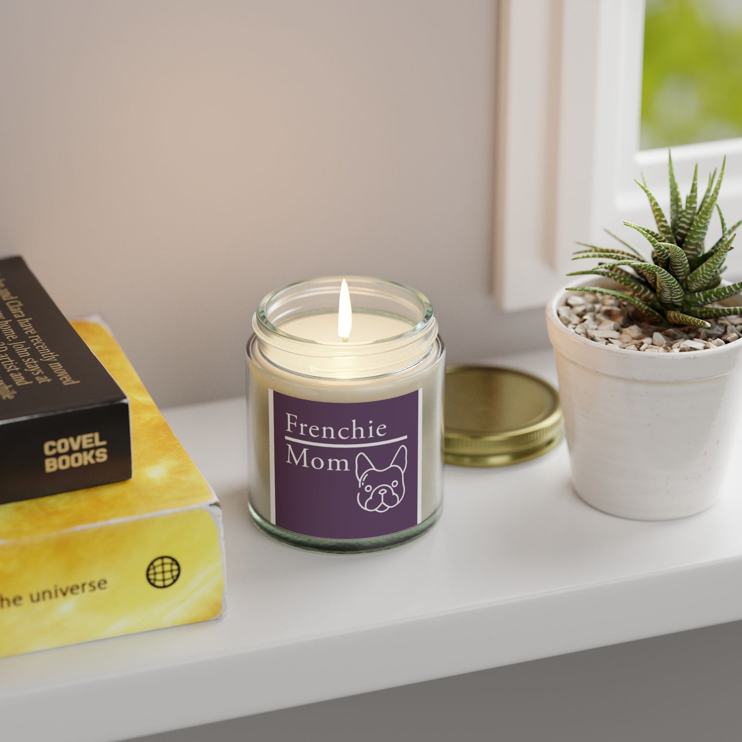 Frenchie Mom Scented Candle Set - Cozy Home Decor, Gift for Dog Lovers, Relaxation Candle, Unique Dog Owner Gift, Pet-Themed Decor