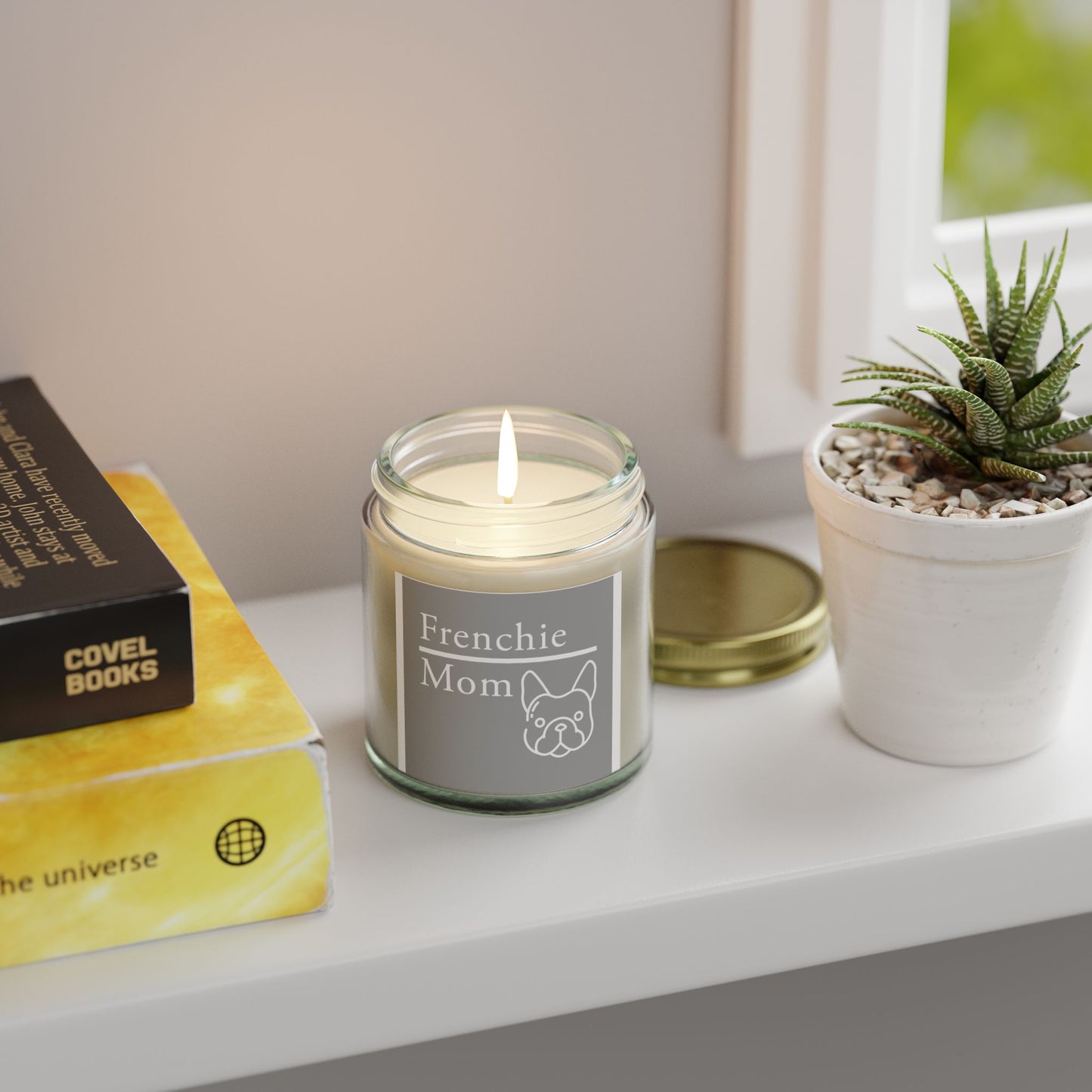 Frenchie Mom Scented Candles - Cozy Gift for Dog Lovers, Pet Parent Candle, Relaxing Home Decor, Aromatherapy for Any Occasion