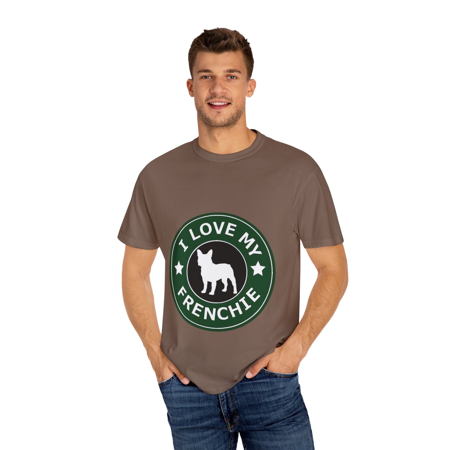 I Love My Frenchie T-Shirt, Cute French Bulldog Apparel, Dog Lover Gift, Pet Owner Tee, Unisex Casual Top, Perfect for Dog Lovers