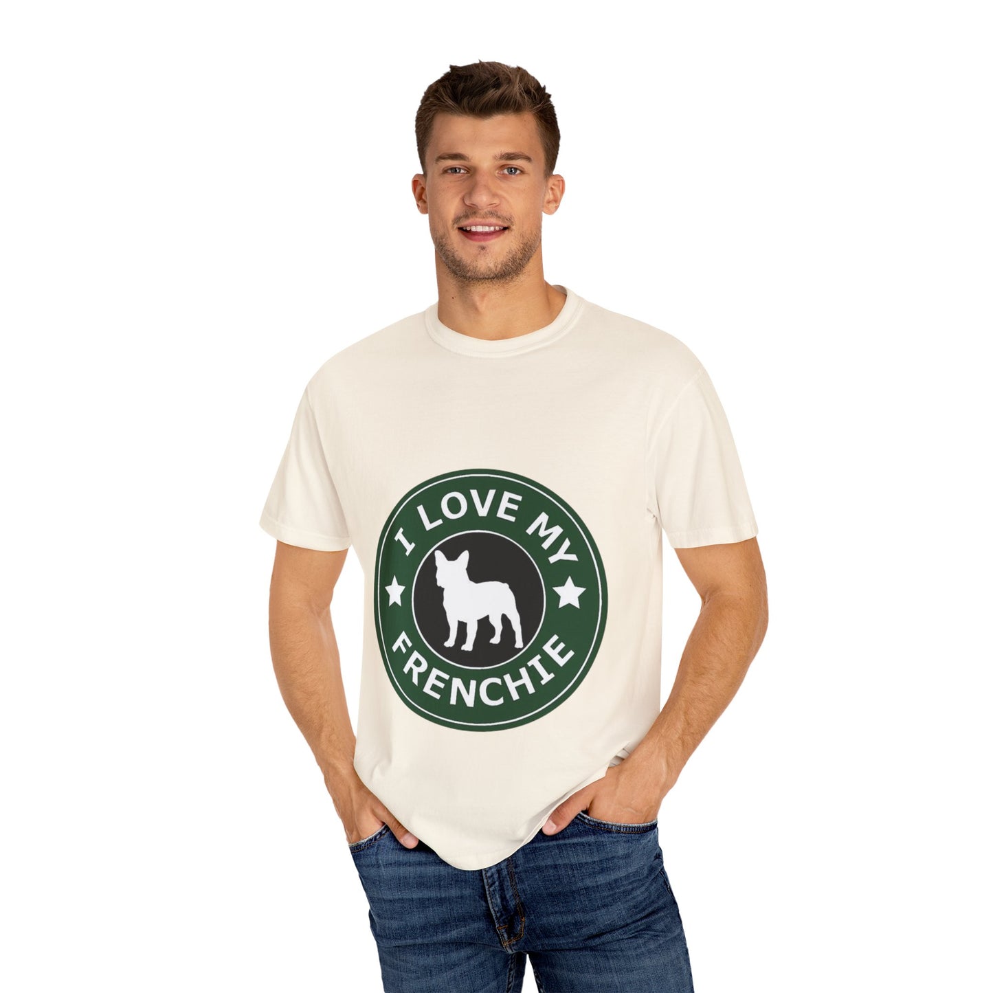 I Love My Frenchie T-Shirt, Cute French Bulldog Apparel, Dog Lover Gift, Pet Owner Tee, Unisex Casual Top, Perfect for Dog Lovers