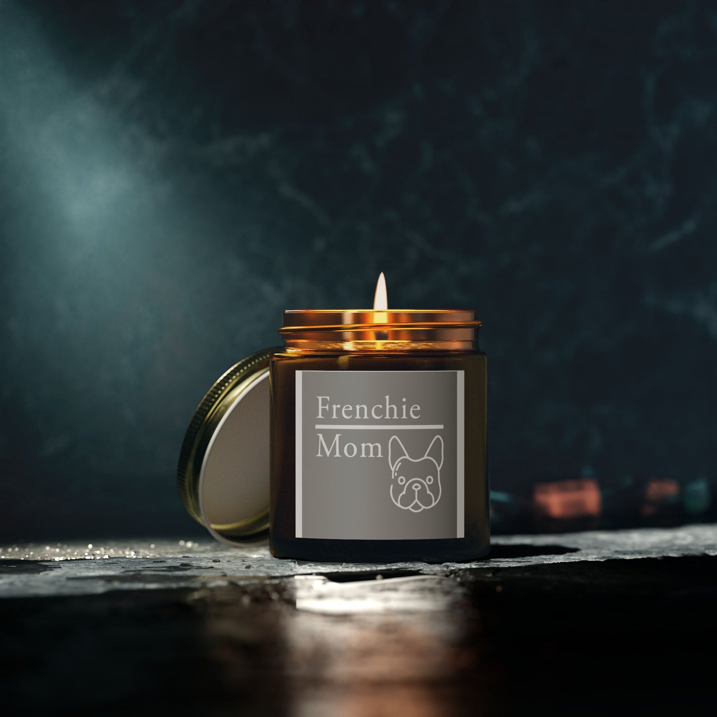 Frenchie Mom Scented Candles - Cozy Gift for Dog Lovers, Pet Parent Candle, Relaxing Home Decor, Aromatherapy for Any Occasion