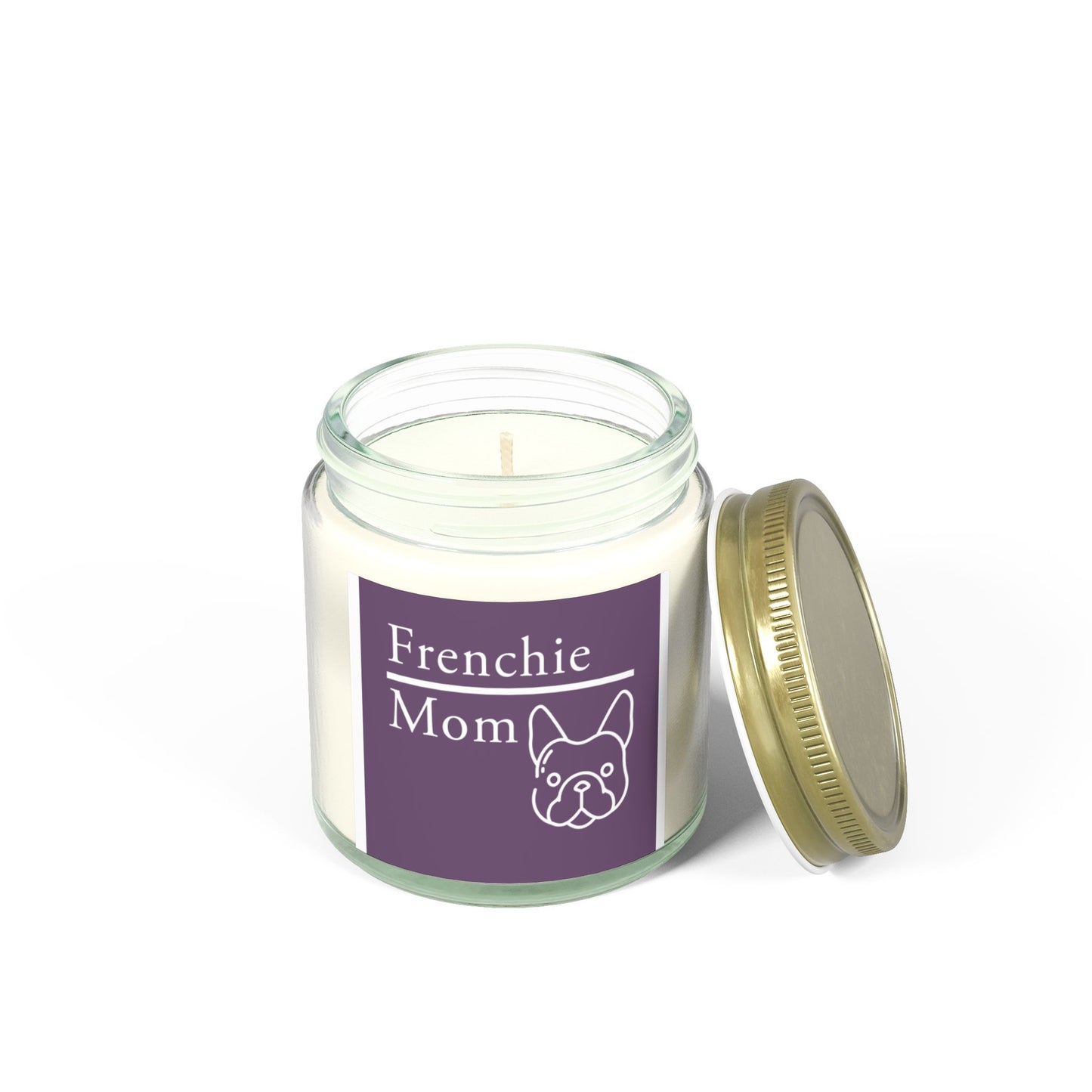Frenchie Mom Scented Candle Set - Cozy Home Decor, Gift for Dog Lovers, Relaxation Candle, Unique Dog Owner Gift, Pet-Themed Decor