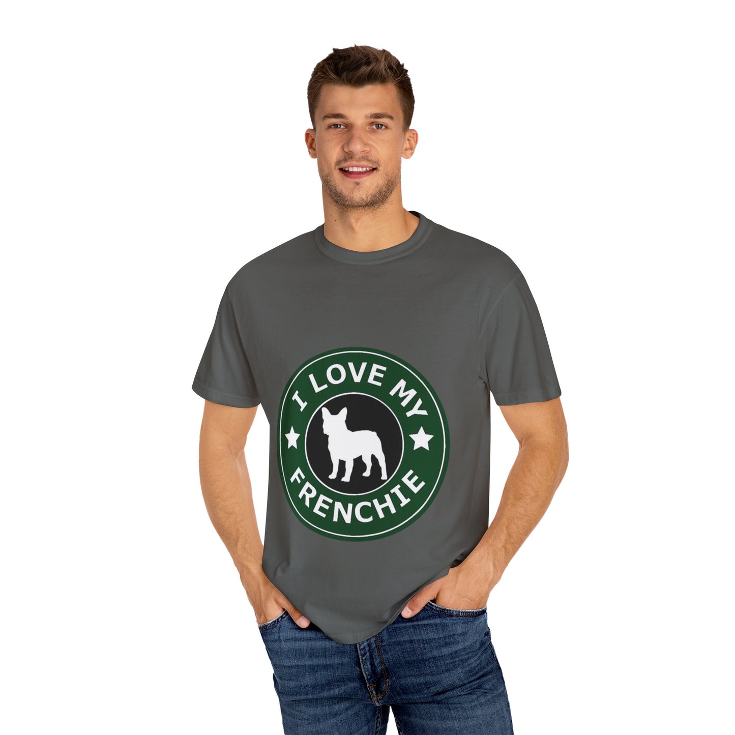 I Love My Frenchie T-Shirt, Cute French Bulldog Apparel, Dog Lover Gift, Pet Owner Tee, Unisex Casual Top, Perfect for Dog Lovers