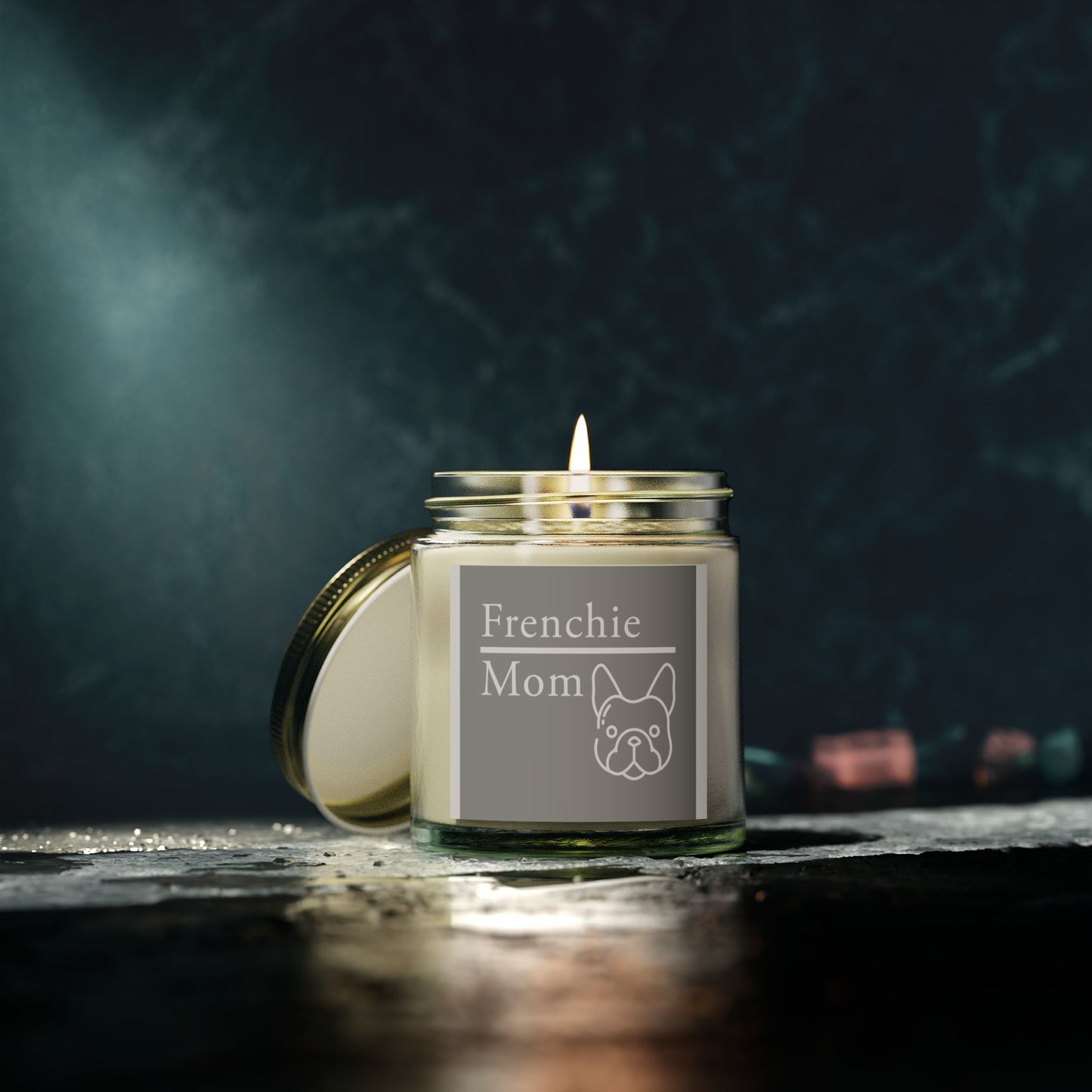 Frenchie Mom Scented Candles - Cozy Gift for Dog Lovers, Pet Parent Candle, Relaxing Home Decor, Aromatherapy for Any Occasion
