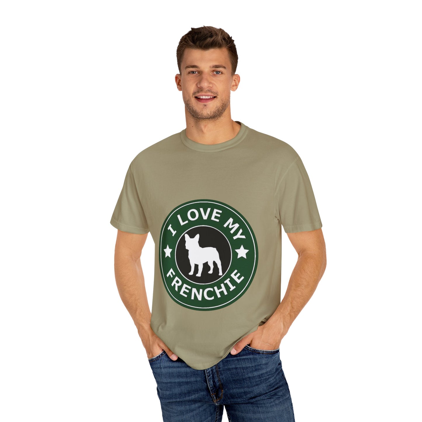 I Love My Frenchie T-Shirt, Cute French Bulldog Apparel, Dog Lover Gift, Pet Owner Tee, Unisex Casual Top, Perfect for Dog Lovers