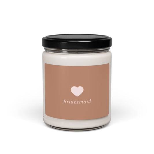 Bridesmaid Scented Soy Candle, Gift for Bridal Party, Relaxing Aromatherapy, Wedding Favor, Home Decor